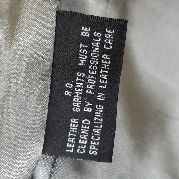 R&O Reilly Olmes leather jacket women's size XL black soft leather zip closure - Picture 12 of 16